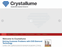 Tablet Screenshot of crystallume.com